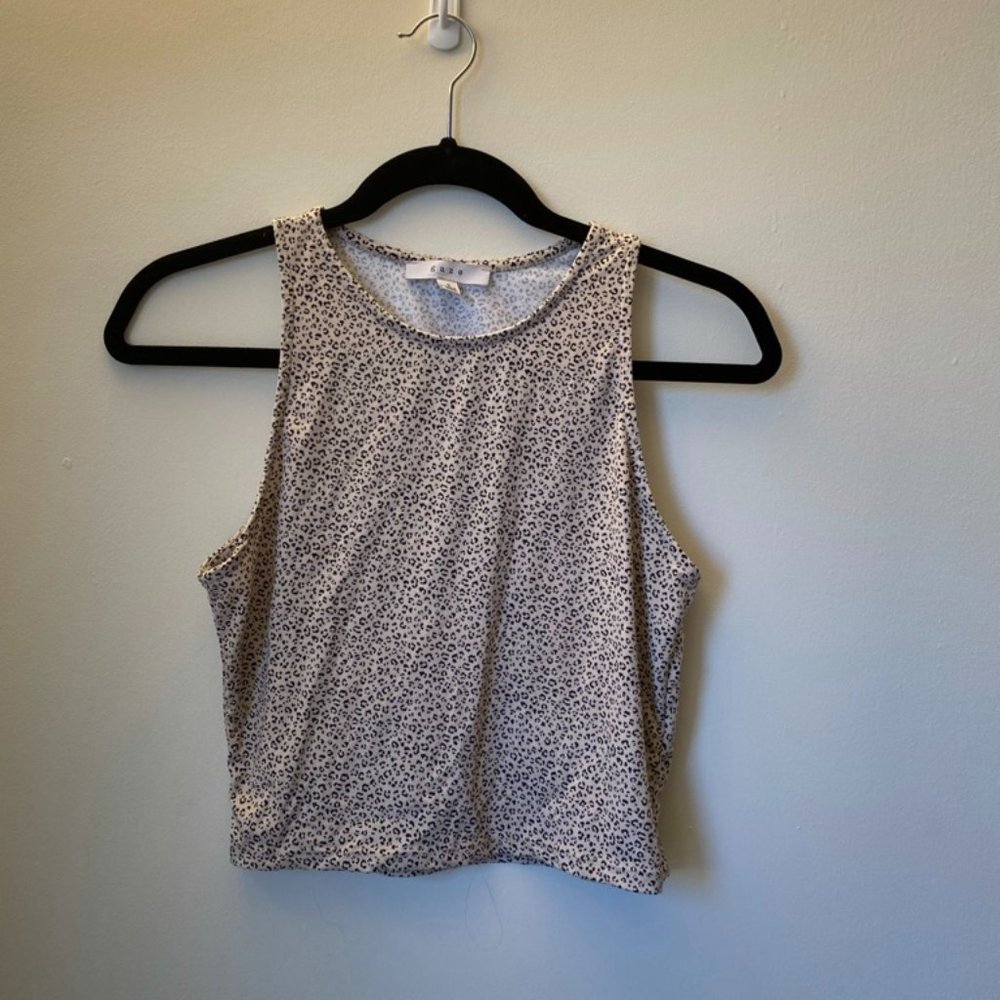 Leopard print tank top